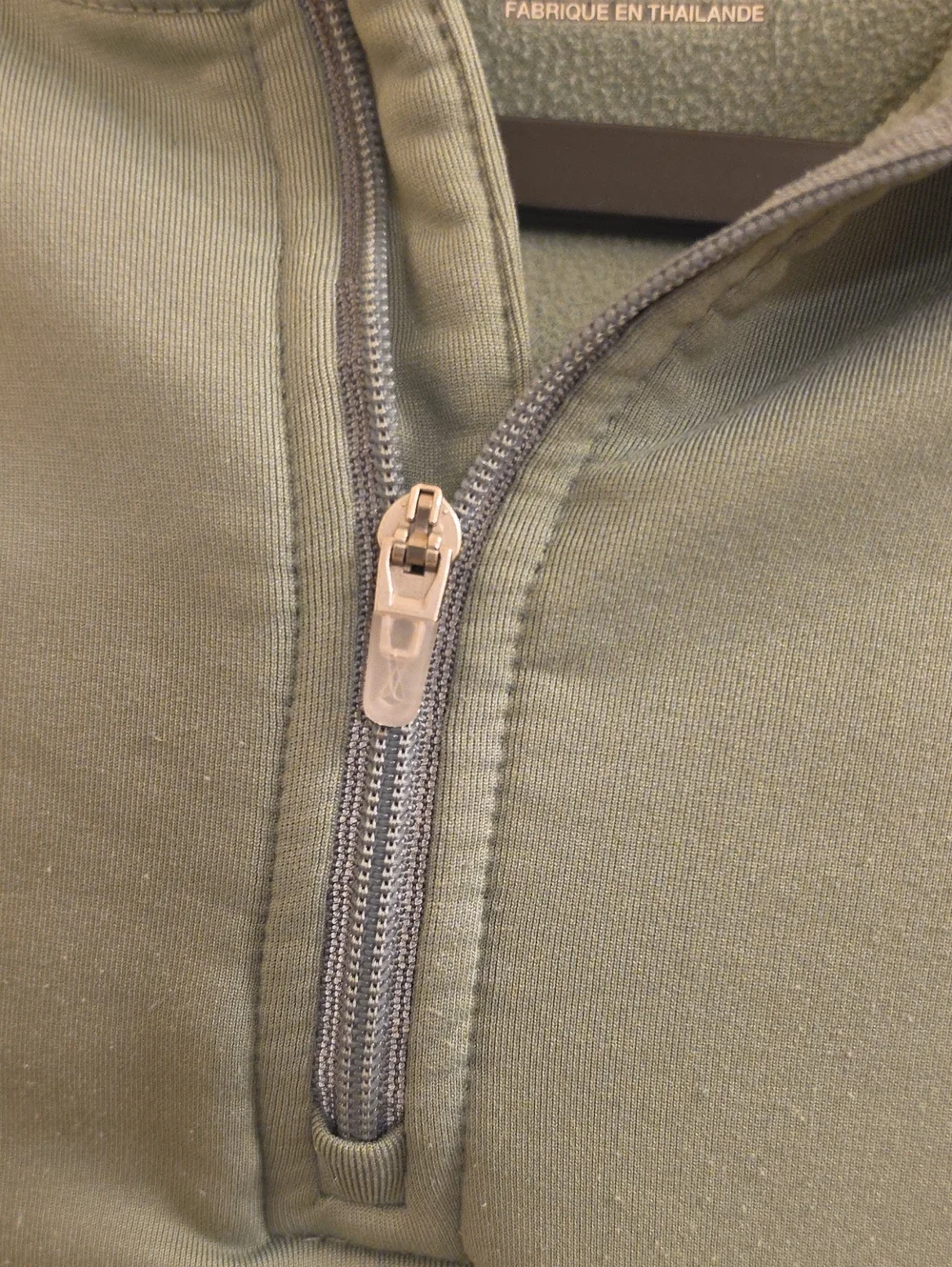 Nike Olive Green Quarter-Zip Hoodie
